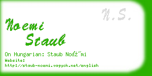 noemi staub business card